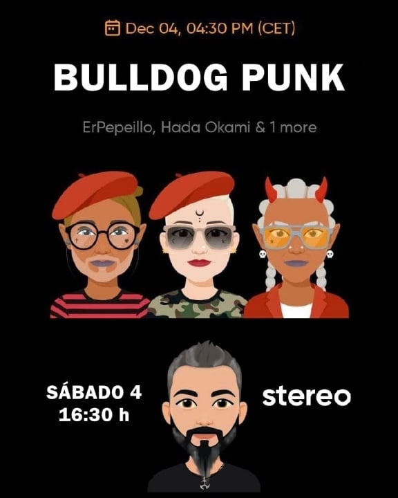 medianoche247's tweet photo. Estacion Pirenaica, con los locutores @er_tiopepeiillo @hada_okami @toni_martin_medina y @medianoche247_official tenemos el placer de estar en @stereo con el Camionero mรกs famoso de Espaรฑa. Hoy a las 16:30 en la aplicaciรณn de @stereo. #Stereoapp #yosoystereo #bulldog_punk https://t.co/J3Ikwj0kpw