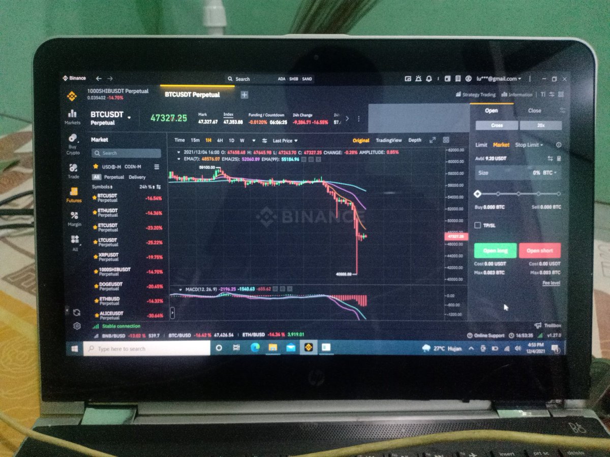 Jipsitipsi's tweet photo. @sarjana_crypto Merah merahh yuk serokk lagii awokwok😂 https://t.co/ZqeYCKSxcK