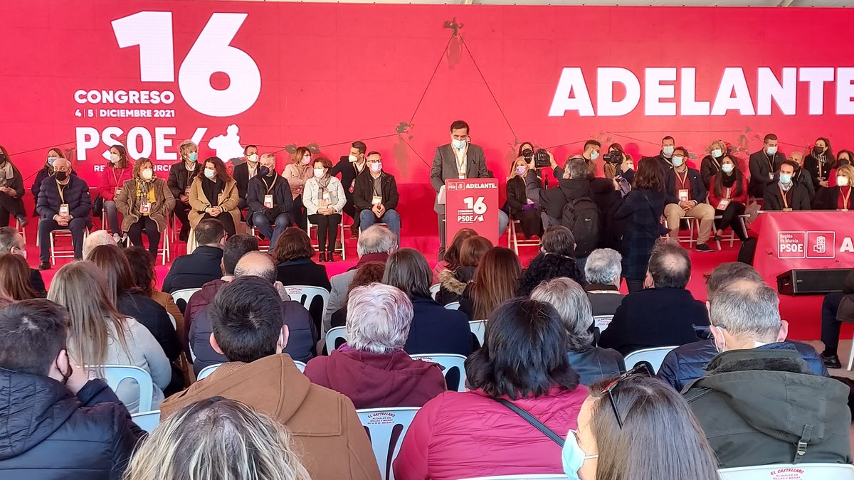 Nuestro secretario general de la Agrupación de Murcia y Alcalde de Murcia <a href="/SerranoJAntonio/">José Antonio Serrano</a> da la bienvenida en el 16 Congreso del <a href="/PSOE_RM/">PSRM - PSOE Región de Murcia</a> #Adelante #AdelantePSRM