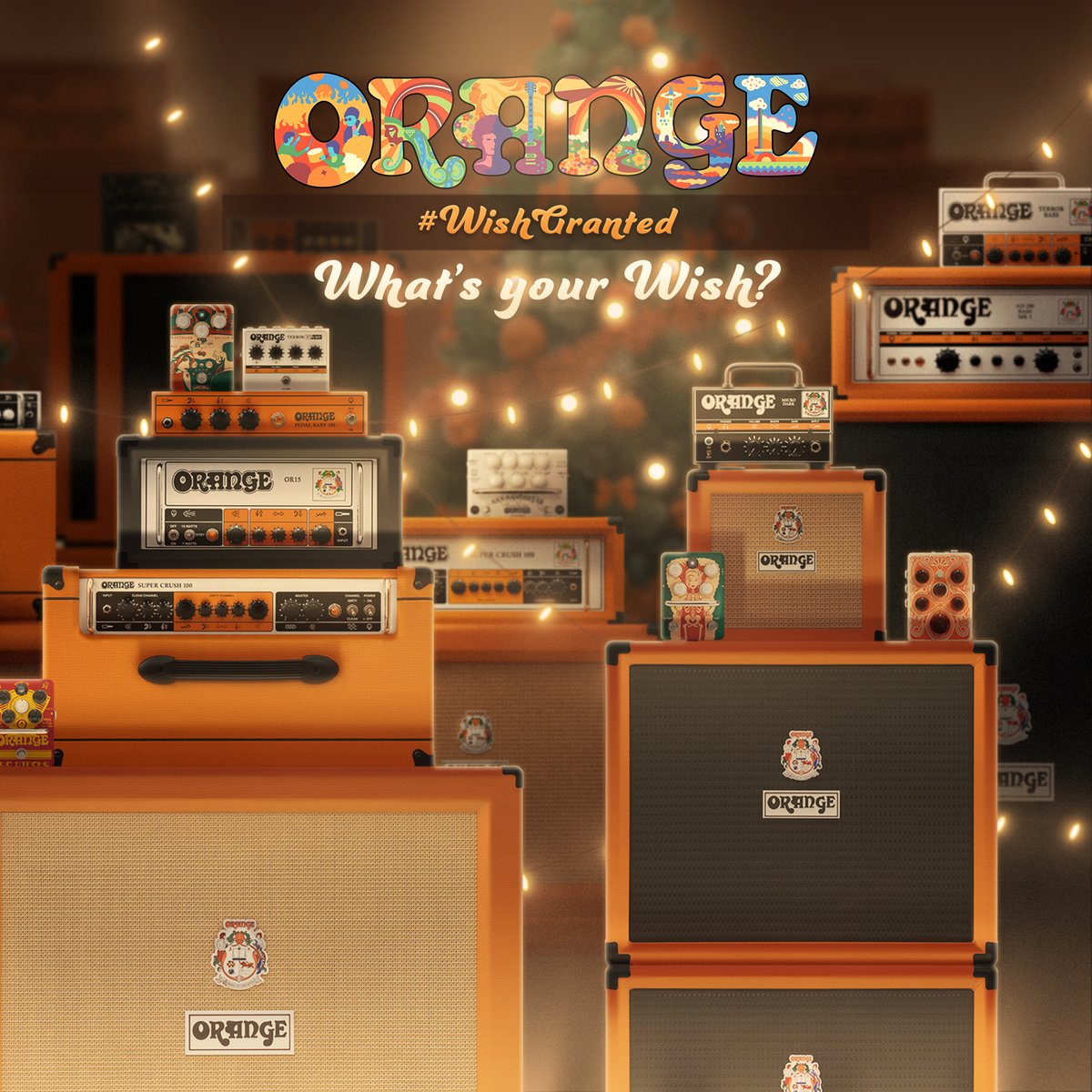 OrangeAmps's tweet photo. #WISHGRANTED - We're giving away more than $20,000 worth of gear to Orange fans! Like, comment, share this post and enter via our website https://t.co/yeIZyOpDCL (each method counting as 1 additional entry) with your wish. Good luck! https://t.co/ZmmhSKgd8I