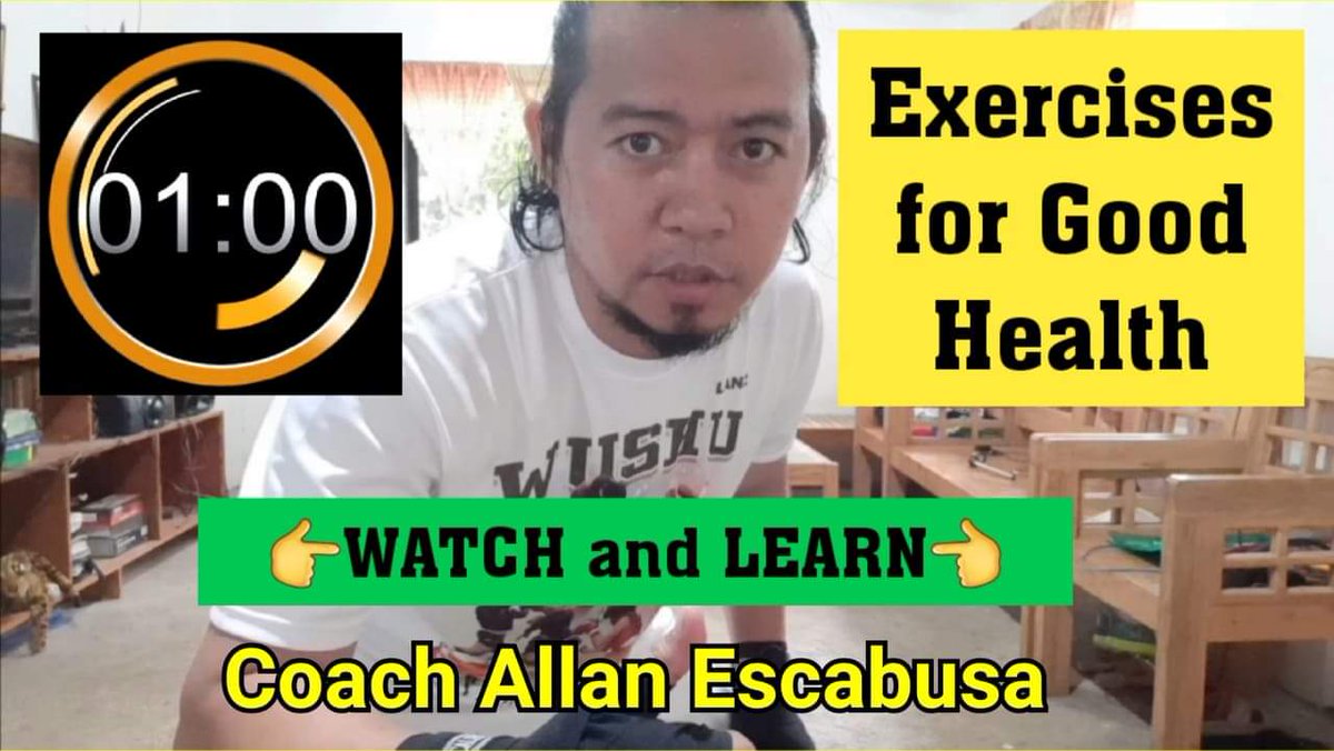 allanes_80's tweet photo. 👉How to Exercise for Good Health at Home 👊 WATCH &amp; LEARN 😮 | Coach Allan Escabusa | Vlog 82
👇👇👇
https://t.co/0wxmhqjgI7 https://t.co/Ron8Fq3yQj