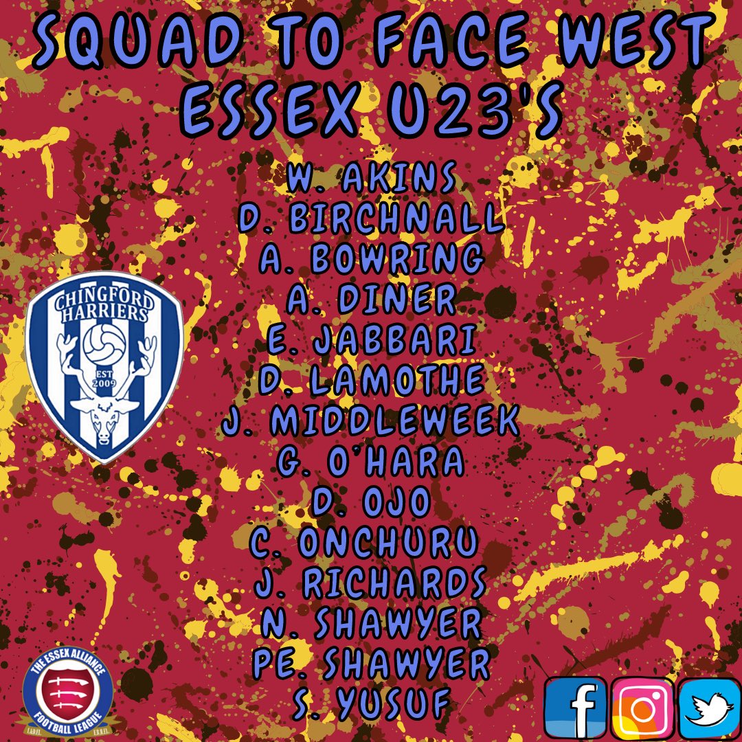 ChingfordHFC's tweet photo. The boys are ready for the local derby Part 2, they will be looking to win today and extend the gap at the top of the table - here is your squad to face @westessexfc Under 23’s!
🔵⚪️⚽️
#Football #Squad #Team #CHFC #UpTheChing #Essex https://t.co/8AtcLL6Fd6