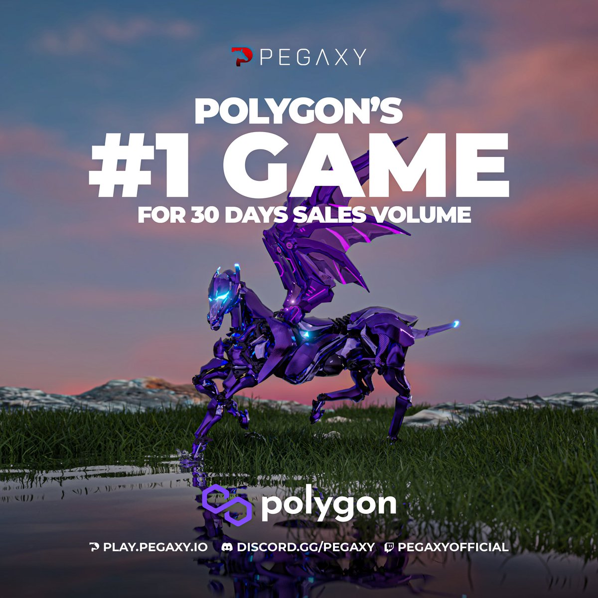 PegaxyOfficial's tweet image. Not bad, Pegaxians! 💜👑 We landed on the #1 spot at @0xPolygon Top Games list for 30 days in sales volume according to @DappRadar ! (We only launched 18 days ago!)

Shoutout to the Pegaxian community! 🐎 Let's continue to achieve greater heights together. 😤

Ready to race? 🏁
