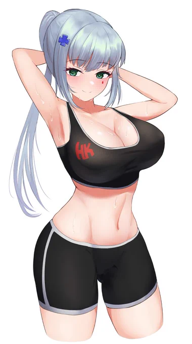 「良い汗かきましたね。一緒にシャワー浴びに行きましょうか、指揮官」 