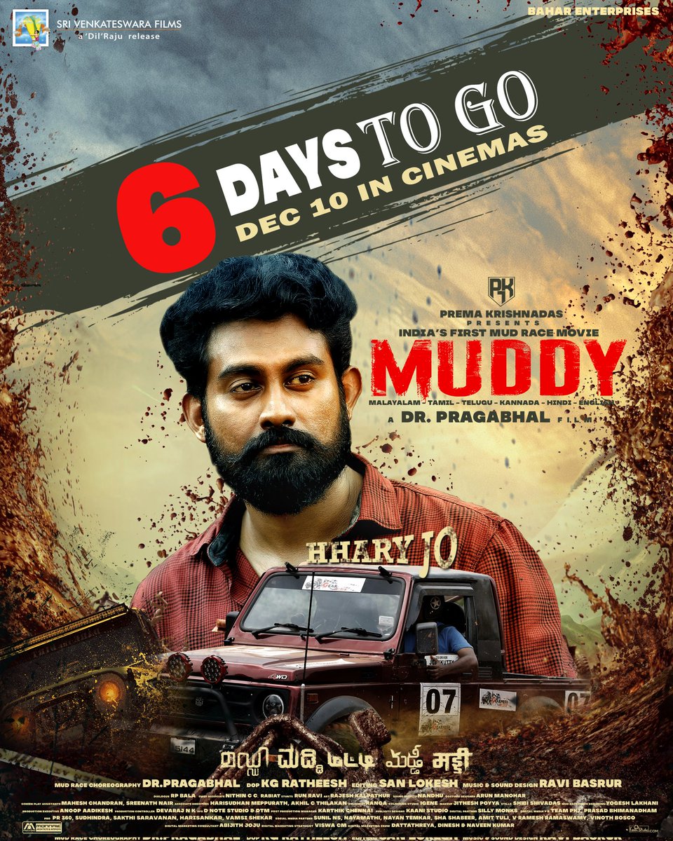 Hharyjo's tweet photo. My first character poster❤️❤️❤️
#Muddymovie
#HharyJo
@DrPragabhal @ridhaankrishna @actoryuvan https://t.co/8urZiLcKeL