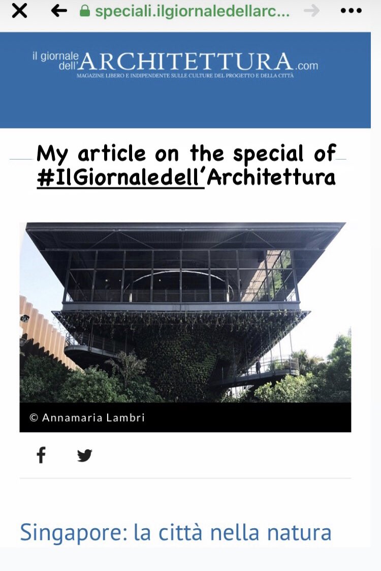 arch_lambri's tweet photo. Happy to share my recent article published on the Special of Il Giornale dell’Architettura 

https://t.co/xWzahEixL5 https://t.co/14PGJOVfVZ