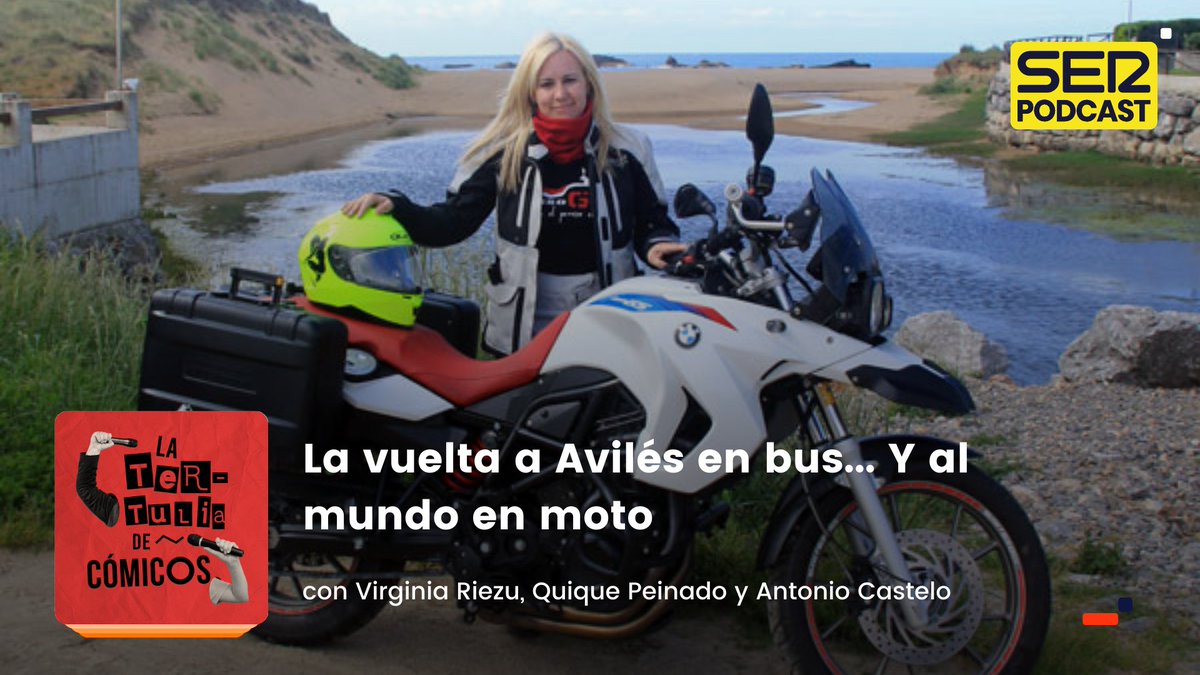 <a href="/SoniaBarbosaSi1/">Sonia Barbosa(Asturias y el mundo en moto)</a> trabaja como conductora de autobuses en Avilés y dedica sus vacaciones a dar la vuelta al mundo en moto.

🚌 Queríamos que nos contara bien todo, así que la hemos pillado en un descanso...

🔊 Escúchalo en directo o en #SERPodcast: cadenaser.com/podcast/a_vivi…