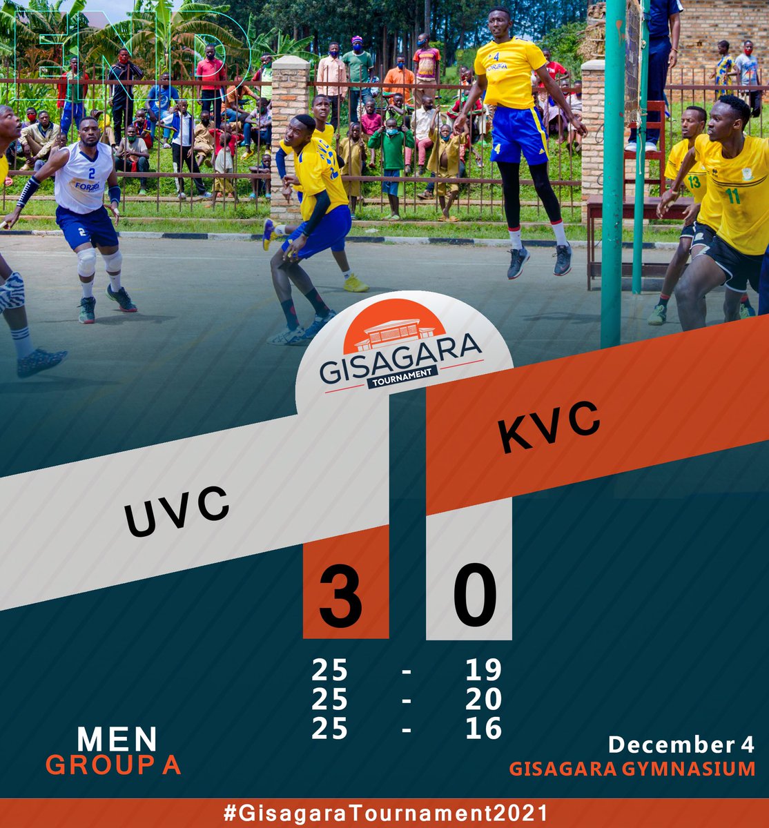 #GisagaraTournament2021 Ex-UTB,United volleyball Club (UVC) secured their first group stage Win against Kigali Volleyball Club (KVC) by 3 sets null https://t.co/AzkDiTFJ8B