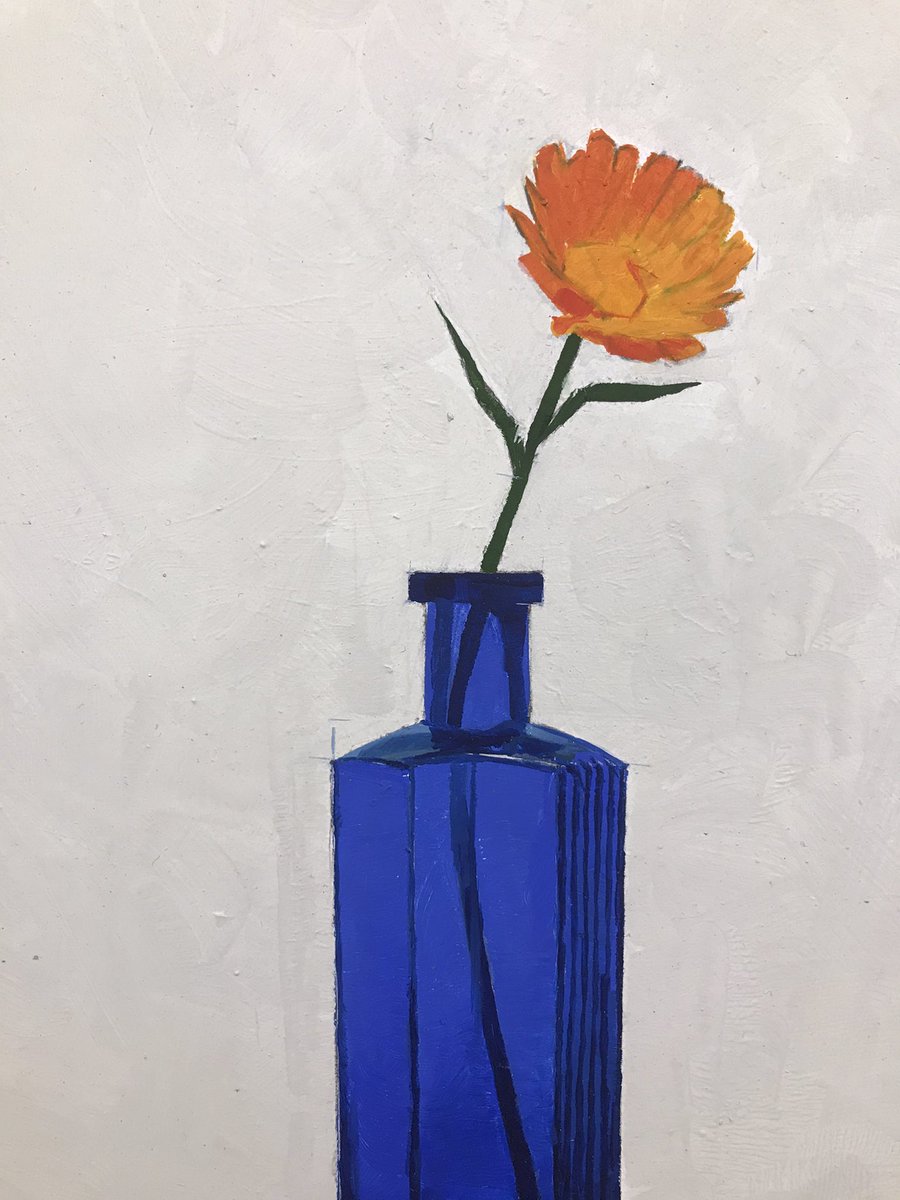 The season is giving is upon us once more. A flower in a poison bottle expresses so much! Lovely little oil painting by James Stewart. H:33 x W:23cms. Part of our small is Beautiful exhibition.