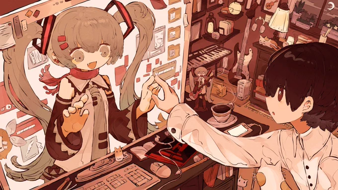 燈に謳うの絵です～ 