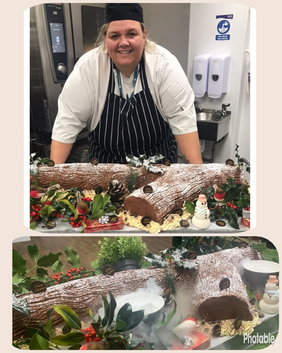 Stacey, Pastry Chef <a href="/Brentwood_Sch/">Brentwood School</a>, was nervous when I've asked her to produce a giant Yule log for our boarders but she was up for the challenge with help from Exec chef <a href="/Christopher_G25/">Chris Pickett</a> &amp; the end result is superb! #pastry <a href="/HolroydHowe/">Holroyd Howe</a> <a href="/JanineSwales/">Janine Swales</a> <a href="/Grahamolds1/">Graham</a> @AmyAkroberts