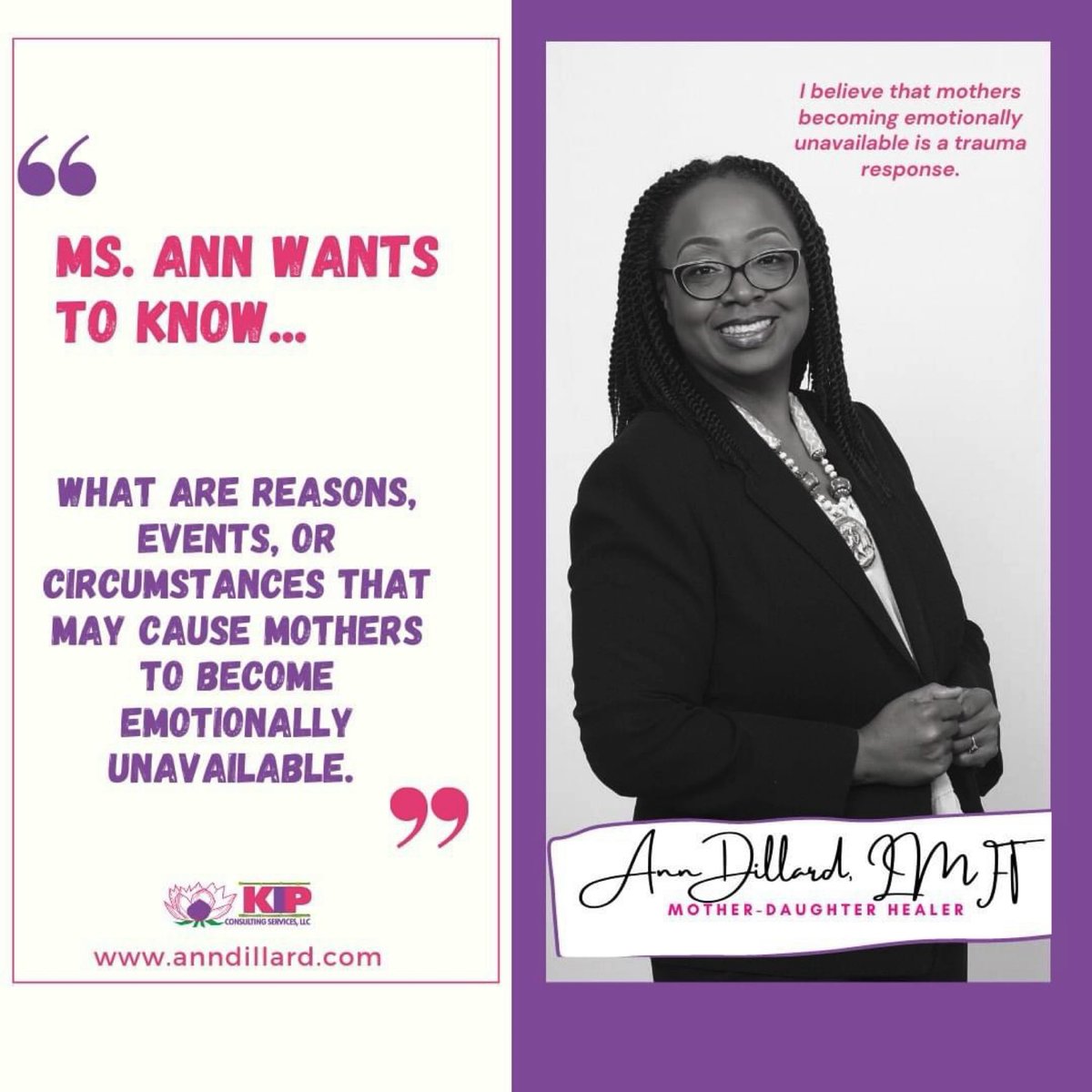 Dr. Ann Dillard, LMFT tweet media