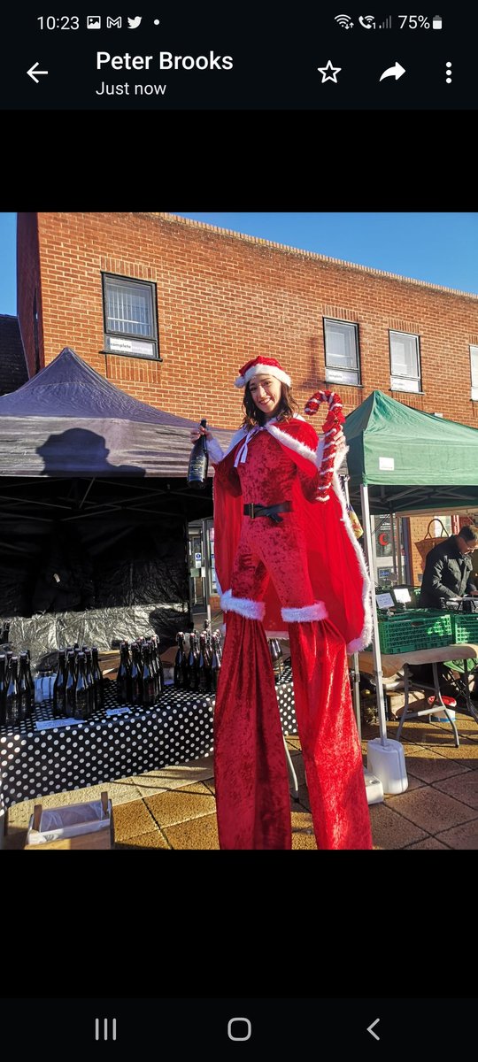 Santa loving the #Cyder #StIves #Cambridgeshire