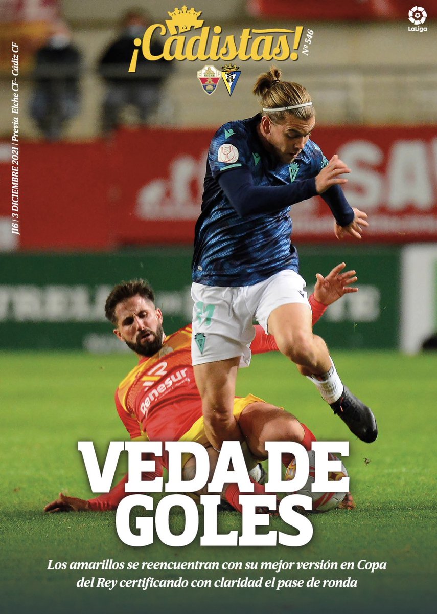 🗞 ¡Disponible #Cadistas! 

VEDA DE GOLES

👇🏻👇🏻👇🏻👇🏻👇🏻👇🏻👇🏻
cadizcf.com/revista