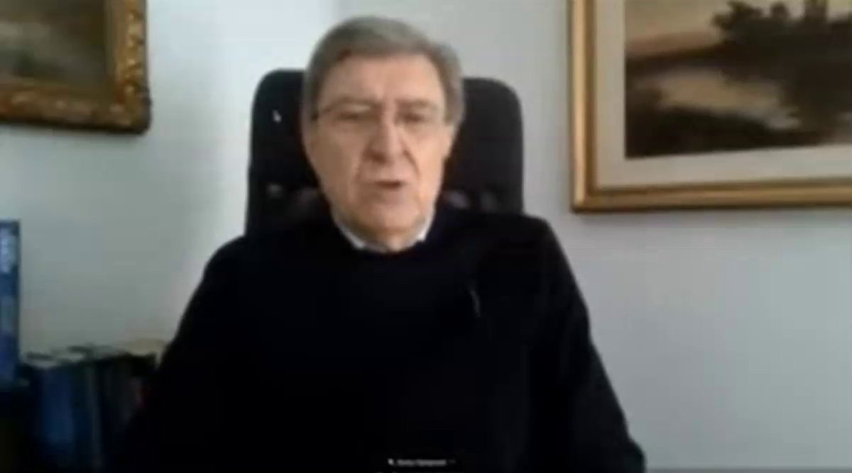 mitgov_it's tweet photo. Il Ministro #Giovannini all’evento “La sfida del cambiamento climatico - Transizione #ecologica e #sostenibilità”: “Il tema della conversione ecologica citato da #Papa #Francesco è molto più profondo di quello della transizione ecologica. E’ una profonda conversione di cuore” https://t.co/kJ8Lao9r3B