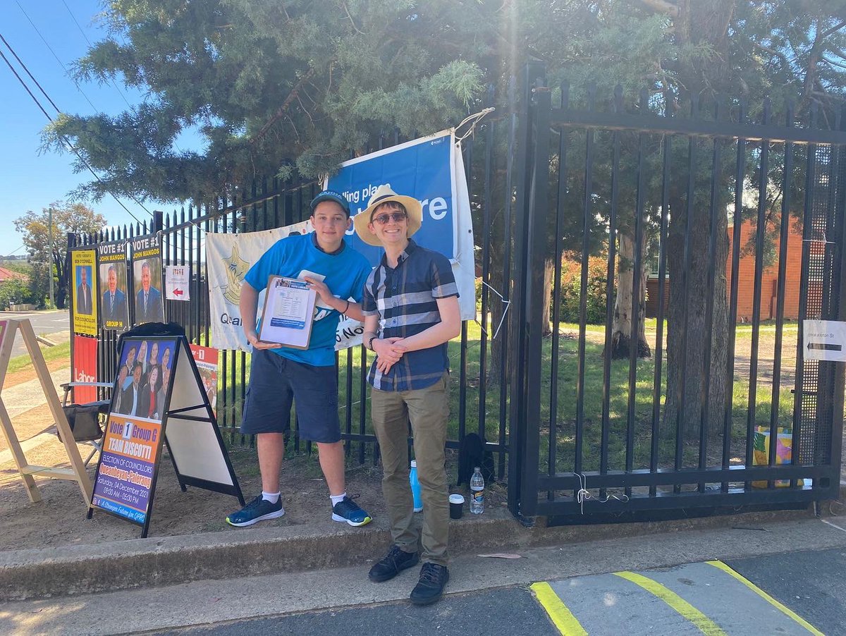 TheGiuliaJones's tweet photo. It was great to help out at Queanbeyan West School #election booth today for the Queanbeyan-Palerang Regional Council #QPRC at the #NSWCouncilElections in support of the Queanbeyan Palerang Liberals. Good luck to Cr. Mark Schweikert and his team! 💙🧢 #nswvotes https://t.co/joLJKRXKKv