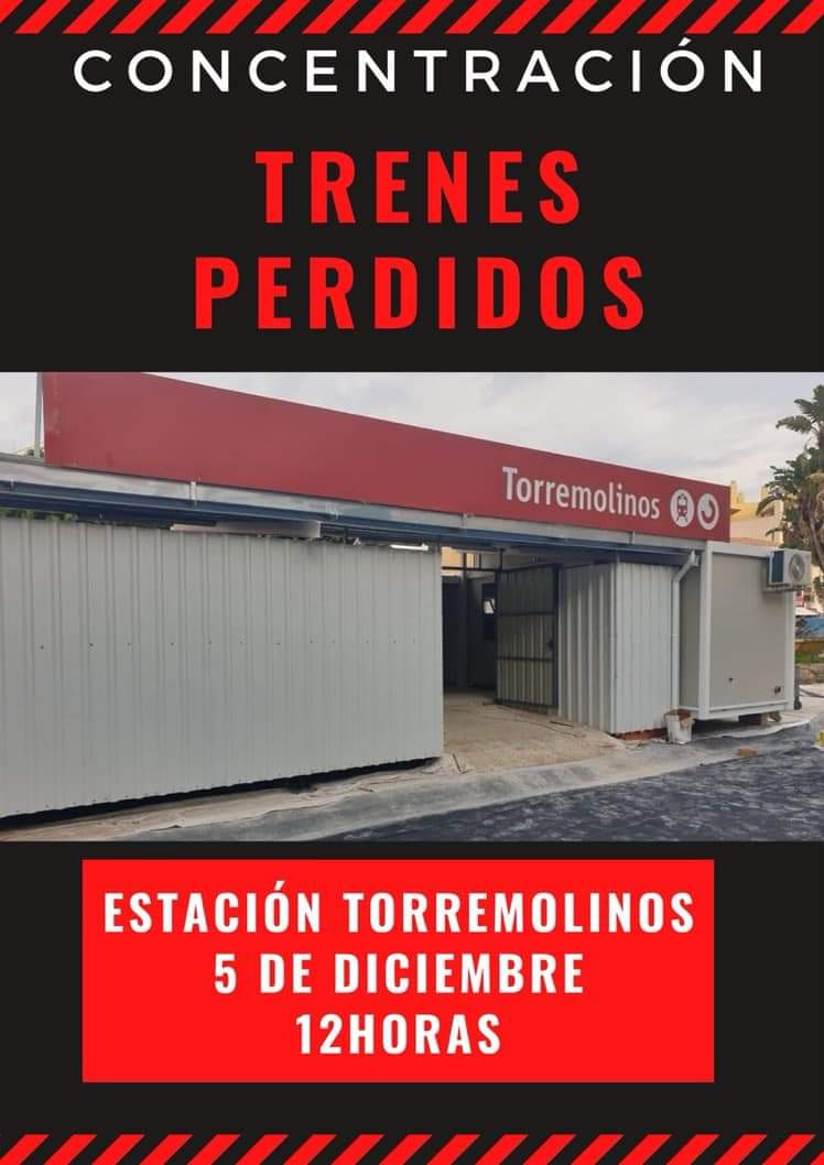 Torremolinos_PP's tweet photo. 📢 @margadcm: "Mañana domingo, día 5 de Diciembre, a las 12:00 horas, en la Plaza de la Nogalera, estaremos apoyando la concentración en defensa de nuestro servicio de tren de cercanías". 
#Torremolinos https://t.co/QQMdVrYbxf