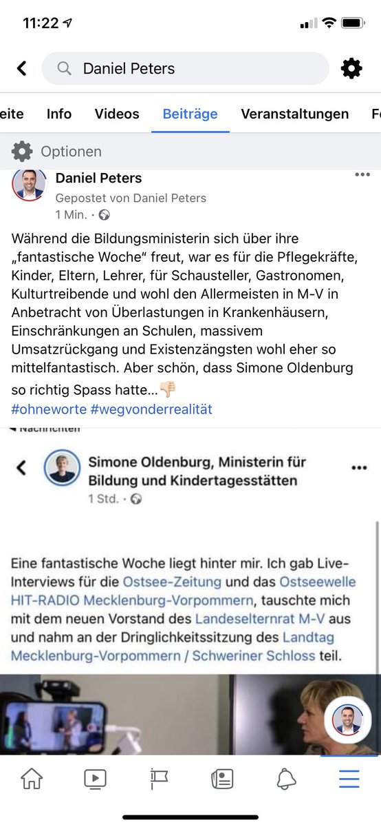„Fantastische Woche“ für @SimoneOldenburg. Für alle anderen wohl eher nicht so. Wir sind entsetzt. 
<a href="/CDUMV/">CDU Landesverband MV</a> <a href="/cdufraktionmv/">CDU-Fraktion MV</a>
