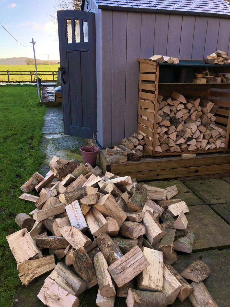 maria_smith999's tweet photo. Nothing like filling up the wood stores  for winter on a glorious cold sunny Cotswold morning. Very therapeutic.  Then back in for a cuppa #WoodStoreJenga  #cotswolds #firewood #naturalexercise #mindfulness https://t.co/JnhvIZLzge