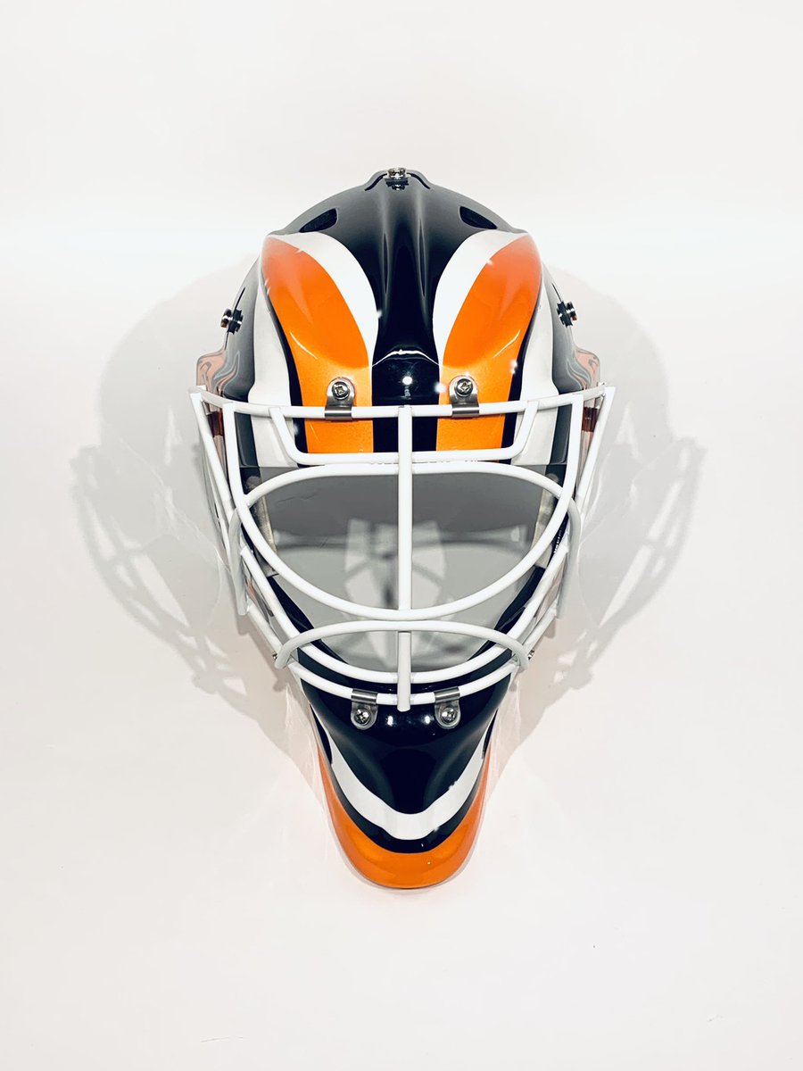 TemeDesign's tweet photo. -Tigers-
Ari Lintunen
Team: Rauma Tigers
Mask: Wall W7
2021

Arille sivuihin isot tiikeri-logot ja muuten pelipaidan raidoitus. Takalevyyn Rauman vaakuna. #tigers #rauma @raumafi #temedesigns https://t.co/WVjdJMwKhZ