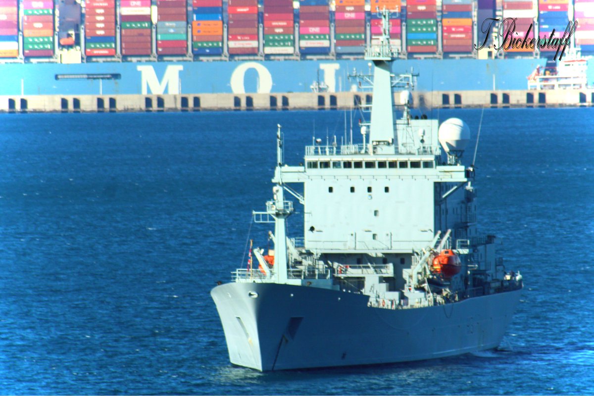 HMS Scott at #BayofGibraltar