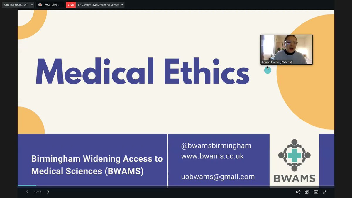 AspireMedUK's tweet photo. Our 4th speaker! Thank you @BWAMSbirmingham for coming to speak about medical ethics 🤗
https://t.co/cLP61f4SlU https://t.co/Bn3A5s7pzW