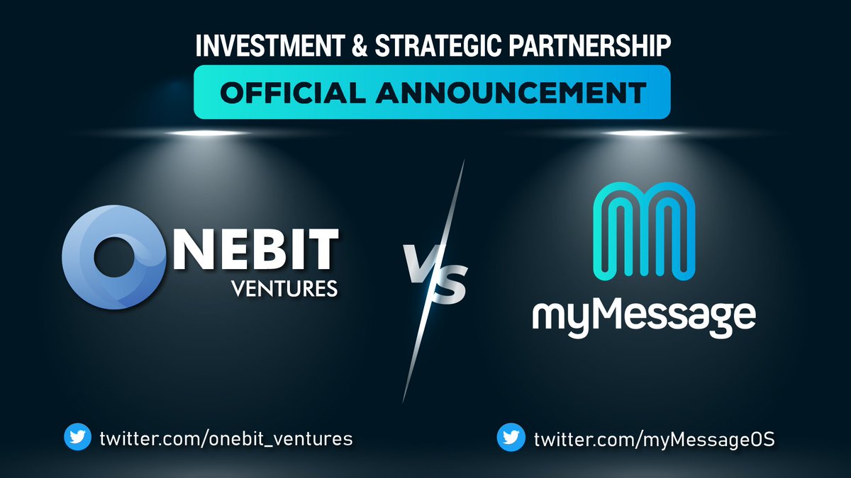 onebit_ventures's tweet photo. 🎉INVESTMENT ANNOUNCEMENT:ONEBIT VENTURES &amp; MYMESSAGE

We're proud to announce our investment with @myMessageOS - the world's first-ever light-grade decentralized reddit-like social media &amp; data storage platform built on a multi-chain structure, supporting evolving applications. https://t.co/RAaN1a89jW