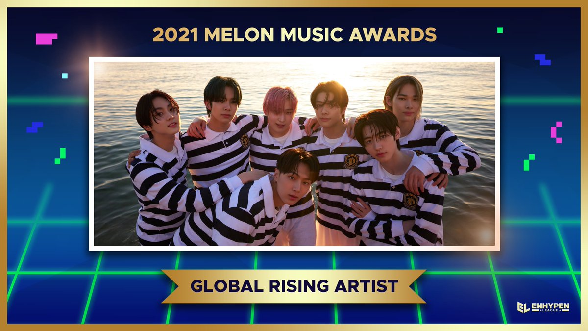 enhypenupdates's tweet image. ENHYPEN won GLOBAL RISING ARTIST award at the 2021 Melon Music Awards 🏆 Congratulations! 🎉🔥

ENHYPEN GLOBAL RISING ARTIST
#ENHYPENon2021MMA @ENHYPEN_members @ENHYPEN #ENHYPEN #엔하이픈
