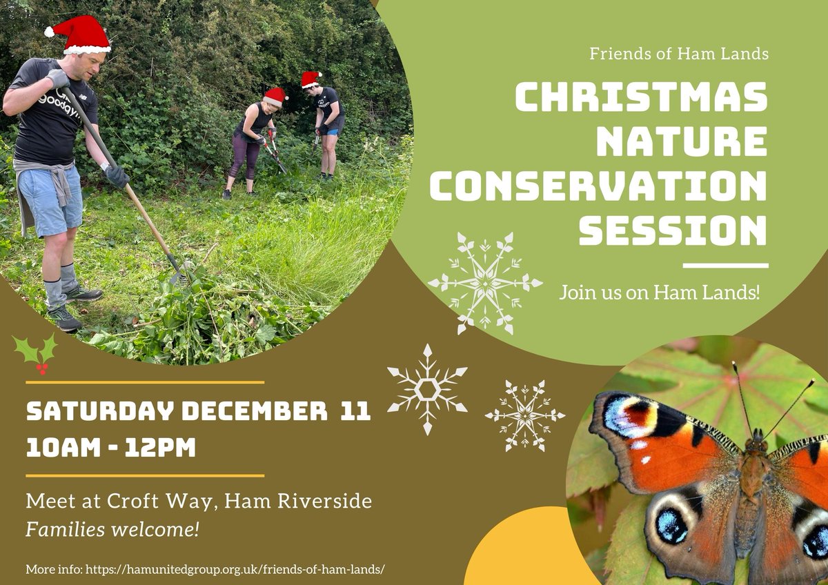 ham_lands's tweet photo. Our last Saturday session of the year on Ham Lands is next week. Get stuck into some #conservation activities with our dedicated volunteers. No experience necessary but do bring gardening gloves if you have them. 
More details on in the event cal on: https://t.co/yVk3IvcSyP https://t.co/b5P9jjZWZ4