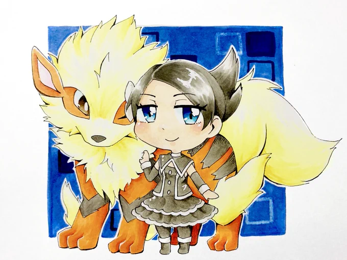 マイちゃんとウインディ
#ポケモンBDSP 