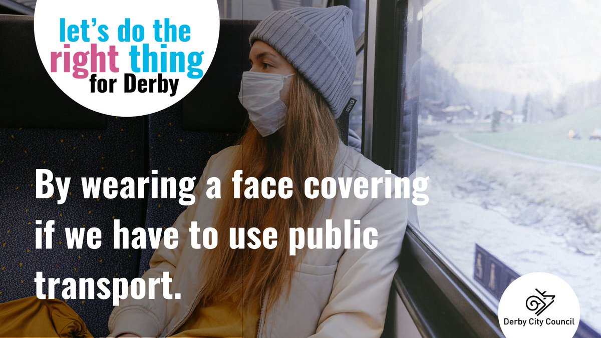 DerbyCC's tweet photo. Keep Derby safe over winter 🚌

If you have to travel using public transport, make sure to wear your face covering if possible to reduce the risk of #COVID-19 spreading.

Learn more 👉https://t.co/WhCuuwnPee https://t.co/M7plENadnk