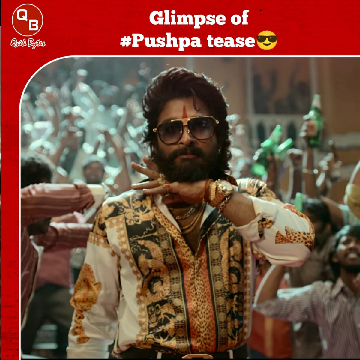 BytesQvik's tweet photo. Stunning visuals of #puspa tease 👌💥
Can't wait for the trailer🔥💫
#taggedele #pushpa #alluarjun #rashmikamandanna #anasuya #QvikBytesIN #QvikBytes https://t.co/NLmIFf3fIs