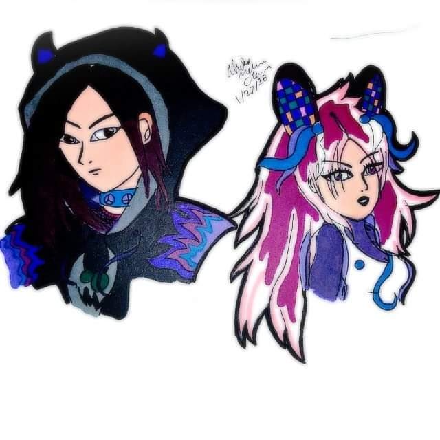 Poisonedcandie's tweet photo. I think these guys are easier to see. XD
#practicingfastdrawing #fastdrawing #justlines #oc #originalcharacters #dancingcouple #bunnydiscogirl #devilguy #penandink #binderpaper #bayareaartist #thenandnow #nopencilusedhere #onlypen https://t.co/ErdXo6WKNB