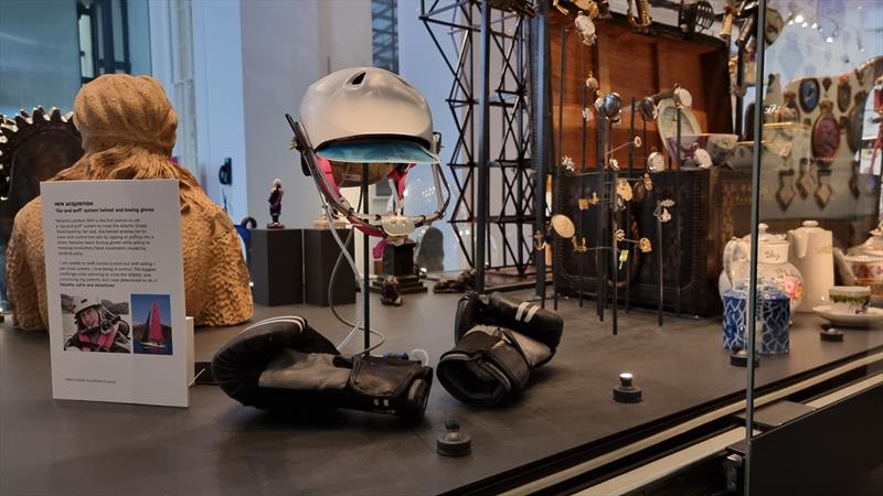 Natasha Lambert's 'Sip and Puff' helmet goes on display at the National Maritime Museum in Greenwich - <a href="/RMGreenwich/">Royal Museums Greenwich</a> #SipPuff <a href="/miss_isle/">Natasha Lambert BEM</a> sail-world.com/news/244502/Si…