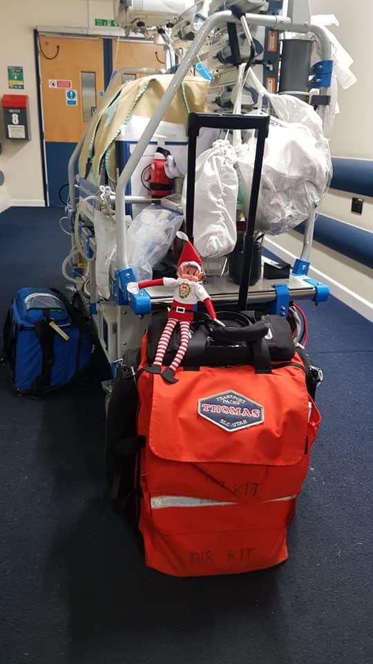 MckeonCarter's tweet photo. Well Rosie Elf 🧝♀️ has been busy helping to transfer sick & preterm babies 👶 with the Peninsular Neonatal Transport Service 🚑 #PNTS around @swneonatal #FindRosieElf she’s even applied to undertake her #QIS @PlymUni @ModuleTeam @UHP_NHS @vCreateNeonatal @OakesKatie @talbert_jess https://t.co/11qf0eXO3C