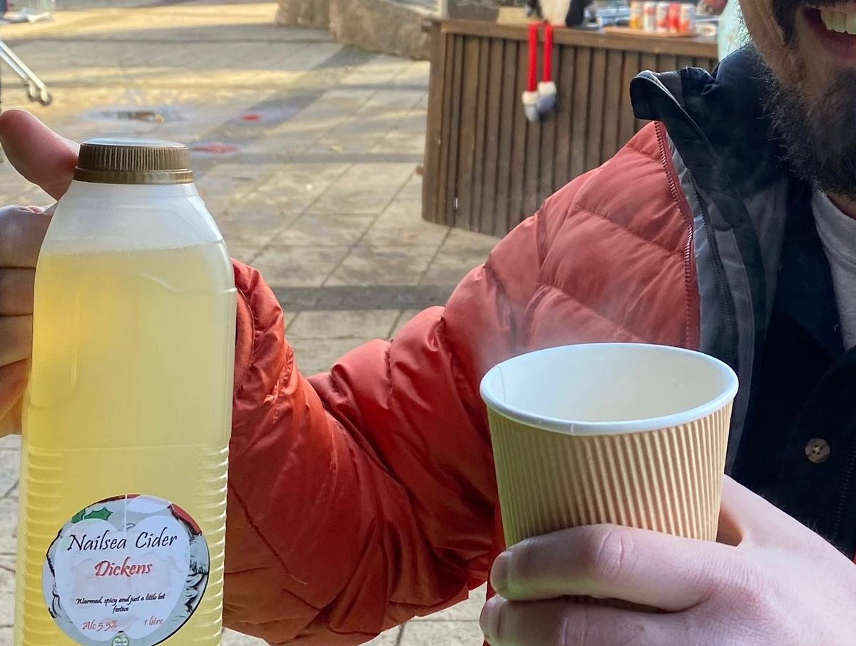 Come along and get some pre-mulled Dickens from <a href="/NailseaCider/">Nailsea Cider</a> at <a href="/EatFestivals/">eatFestivals</a> Nailsea today. Also Christmas gifts a plenty and hot mulled cider to drink now.