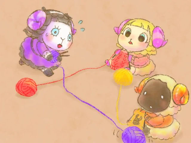 みんなで編み物🧶
どうぶつの森 アドベントカレンダー 4 