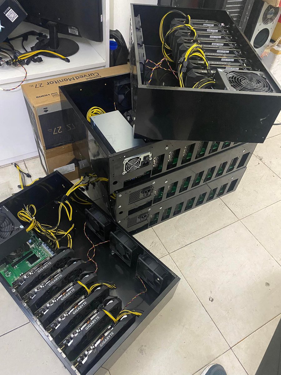 ctuong025's tweet photo. Hot Sale 40 Set GPU RTX 1660s &amp; 50 Set RTX 2060 250Mh/s ETH Miner #BTC #ETH #ETC #DOGE #ADA #XRP
8pcs/set GPU 1660s: 1200$/set
8pcs/set GPU 2060:  950$/set
Free Shipping and Buy more than 10 sets 5% discount on your order https://t.co/eu2vf0qzOX