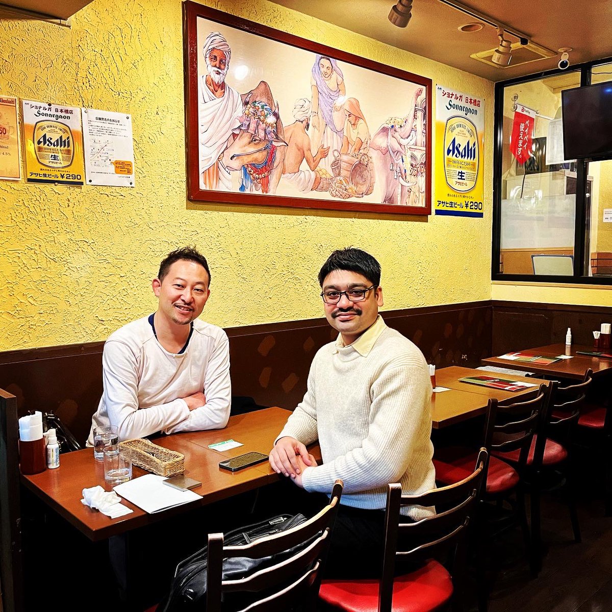 halloumi_c's tweet photo. 日本初、起業家と投資家をつなぐピッチ動画プラットフォーム『GoToPitch』 事業の代表のシャシャンクさんとのランチミーティング。更なるコラボレーションが生まれる予感。この事業への仲間募集、めちゃスケールしますわ
@Tyagi_CEO https://t.co/EnX2OPVvDR