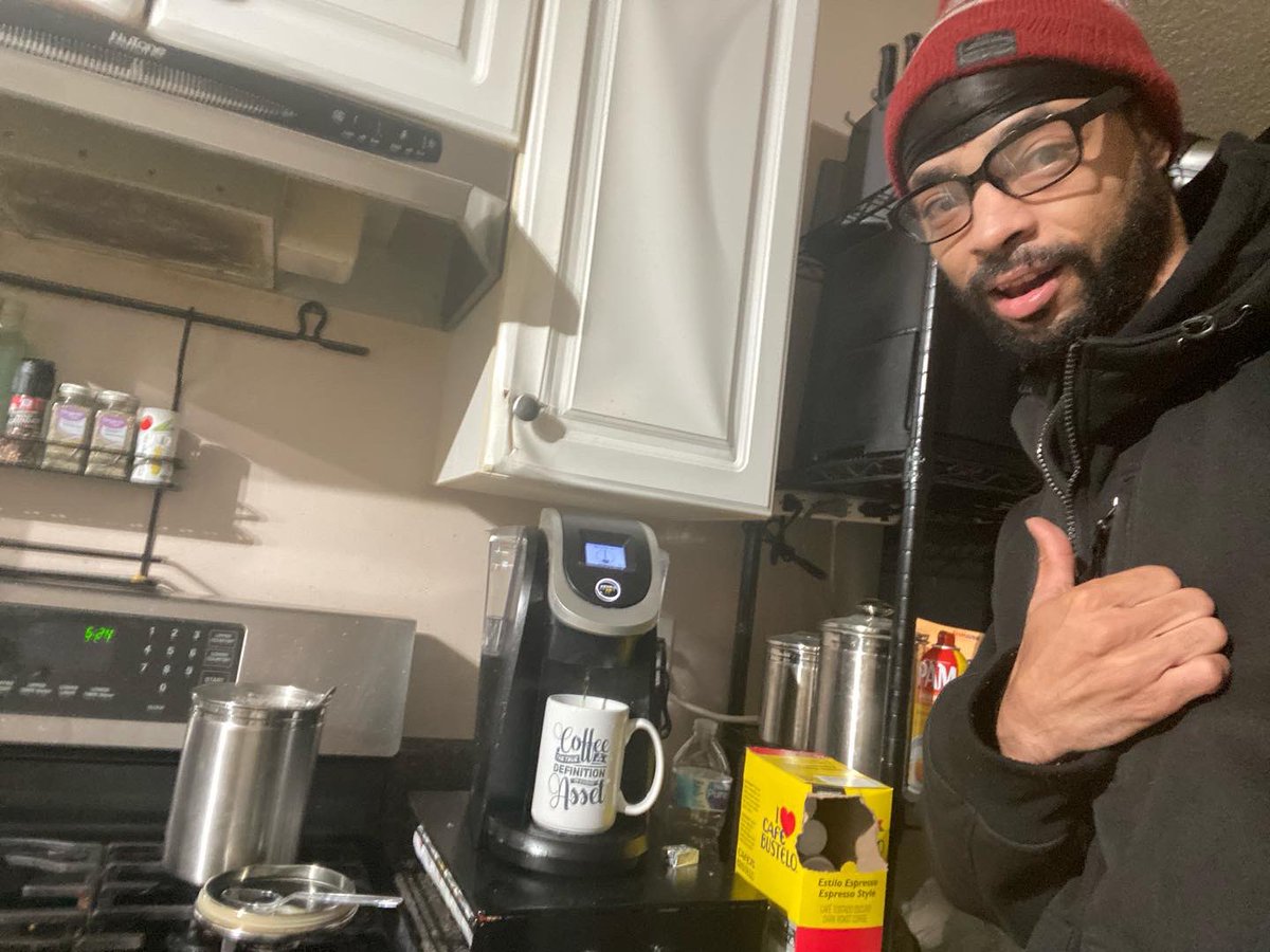 GHOSTii718's tweet photo. Rise and Grind folk! With your fav coffee again, Cafe Bustelo for the win!🥇 🏅 🏆 #cafebustelo #riseandgrind #twitch #twitchtv #twitchstreamer #smallstreamersconnect #atlstreamers  #freshstart #singlefather https://t.co/QMNJbUP9wD