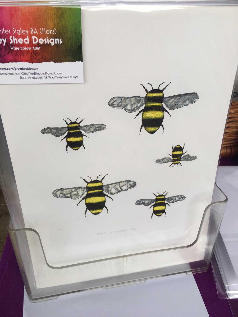 At Romiley Village Market in Romiley today. Lots of frames prints. Ideal for Christmas. Bee hearts for only £5 each. Ideal stocking fillers. X