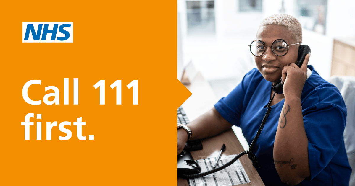 WestHertsNHS's tweet photo. Only attend A&amp;E if it’s an emergency. 

Please contact https://t.co/Ptf5SZrBAk if you are feeling unwell and they will be able to direct you to the best care. 

Please share this with friends &amp; family as widely as possible. 

#Think111First https://t.co/O8pGvMxXRD