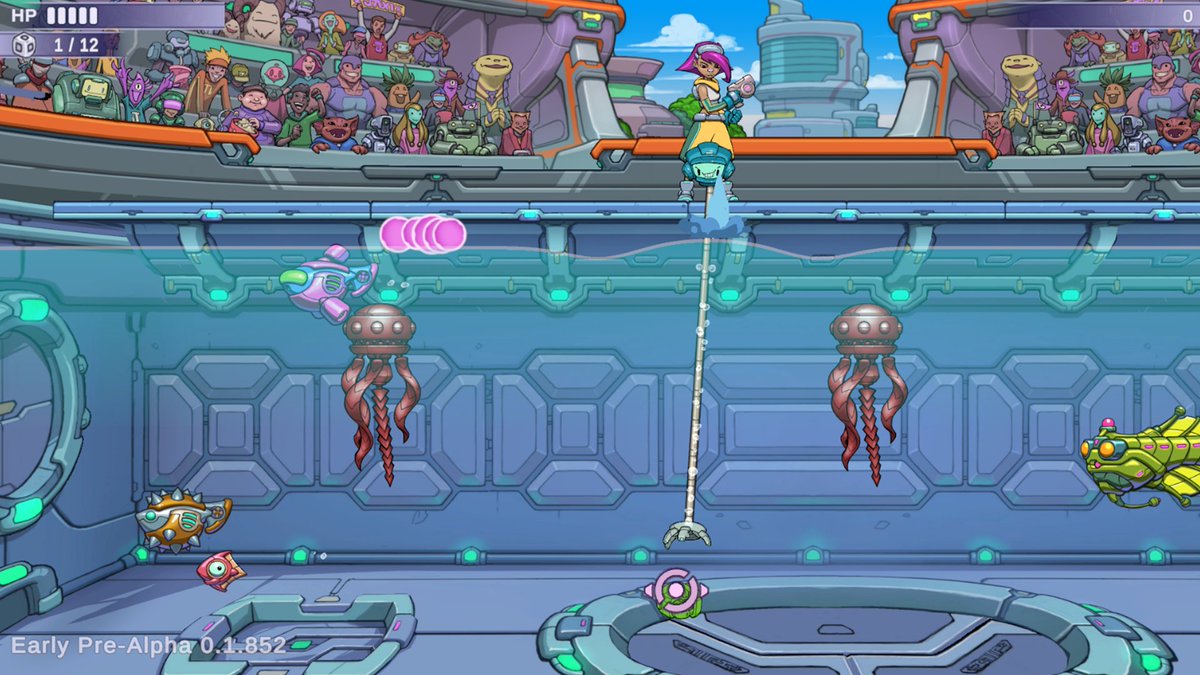 CreatureCauldrn's tweet photo. Hey everyone. Happy #screenshotsaturday! Here are some WIP screenshots of our Robot Fishing RPG, Battle Fishing Masters!
❓ What are you working on! Please share!
#gamedev #indiedev #Robotfishing #2point5D https://t.co/TqjT7YEMsf