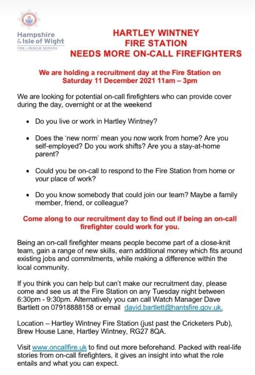 Hartley Wintney Fire Station💙 tweet media