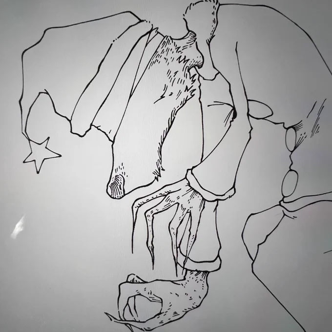 オオカミをお絵描き✏️ 