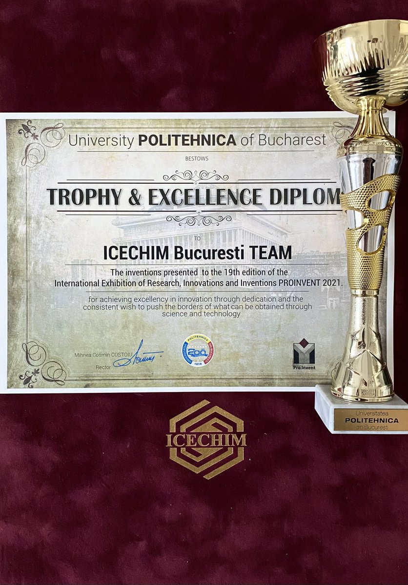 EmNanoICECHIM's tweet photo. Awards for our group at The International Exhibition of Research, Innovations and Inventions PRO INVENT 2021!
#innovation, #pro_invent, #research https://t.co/RBUzNyq4Uk