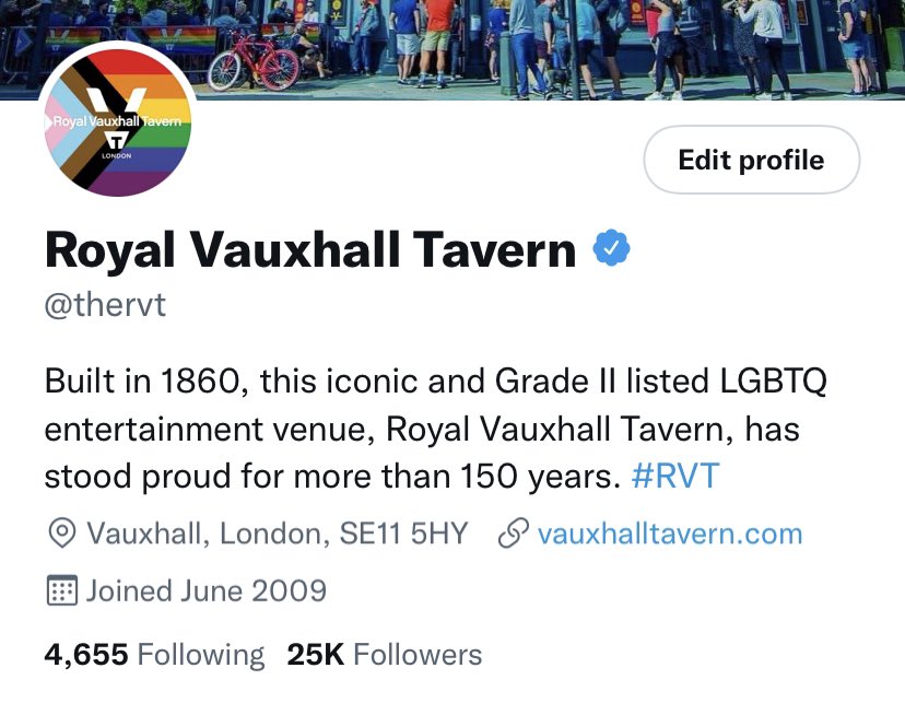 Royal Vauxhall Tavern tweet media