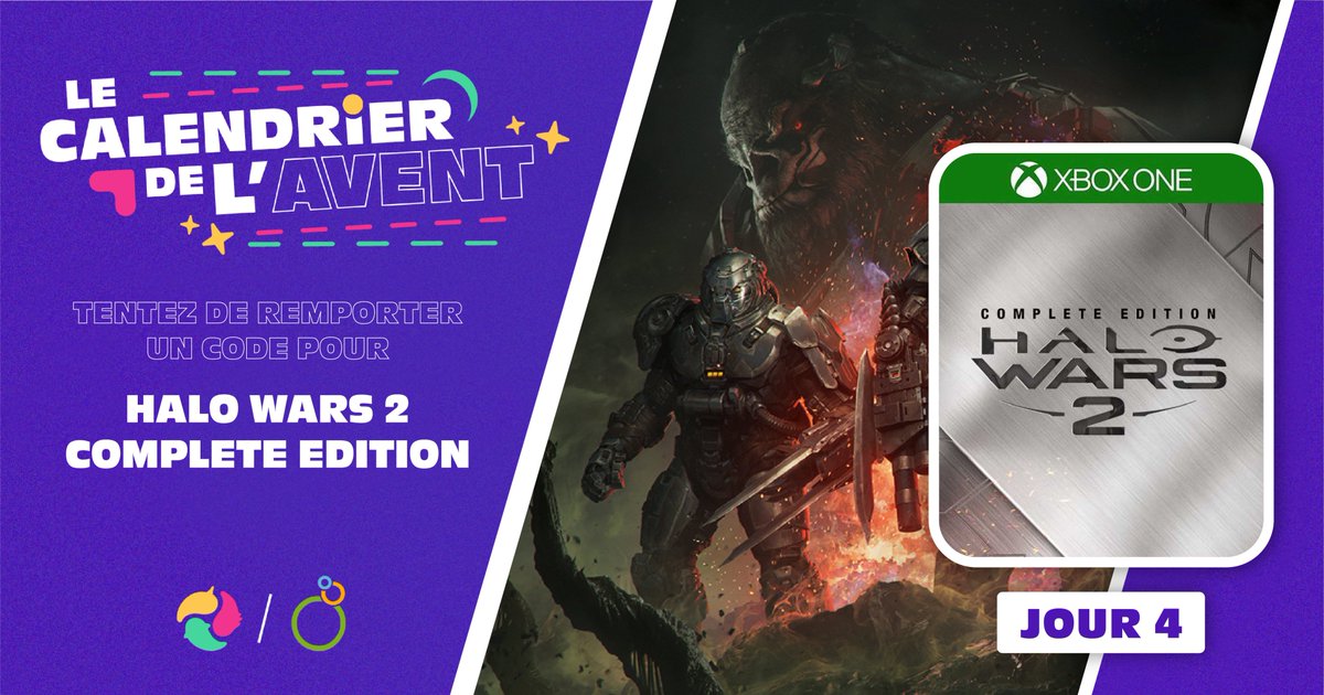 Xboxygen's tweet photo. 🎅 #Concours - Jour 4

🎁 Le jeu HALO WARS 2 – Complete Edition est à gagner ! 

Avant Halo Infinite, découvrez l’histoire d’Atriox &amp; son armée de Bannis et leur découverte du pouvoir des Halos !

🔁 RT ce tweet et tweete avec #NoëlXboxygen
✅ Follow @EnebaFr &amp; @Xboxygen

🍀05/12 https://t.co/KCmM5jOqPR