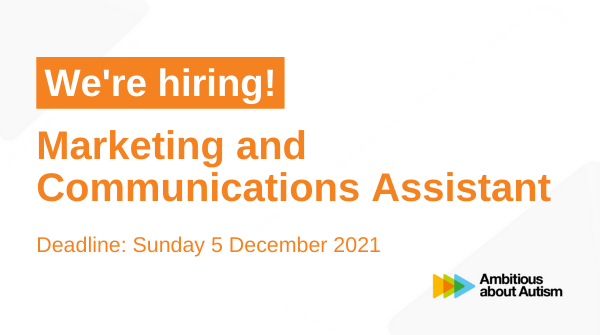 AmbitiousAutism's tweet image. We are looking for a Marketing and Communications Assistant who is driven, enthusiastic, creative and wants to contribute to making a real difference to autistic children and young people.

Deadline: Sunday 5 December: bit.ly/321deWV

#Marketing #Vacancy #CharityJobs