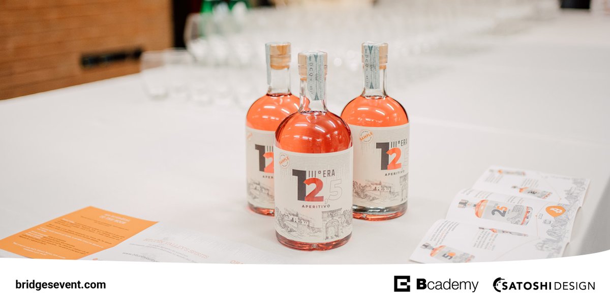 satoshi_design's tweet photo. Aperitif time?🥂
@bitcoinVspirits  is the first alcohol brand entirely inspired and dedicated to the #Bitcoin world
At Bridges Festival we've tasted it for you! 
Orange is the new gold👉https://t.co/Dojsjx6MHG
#bridgesevent #venice #bitcoinspirits #bitcoinabottle #bitcoinvalley https://t.co/ed6SHFiueM